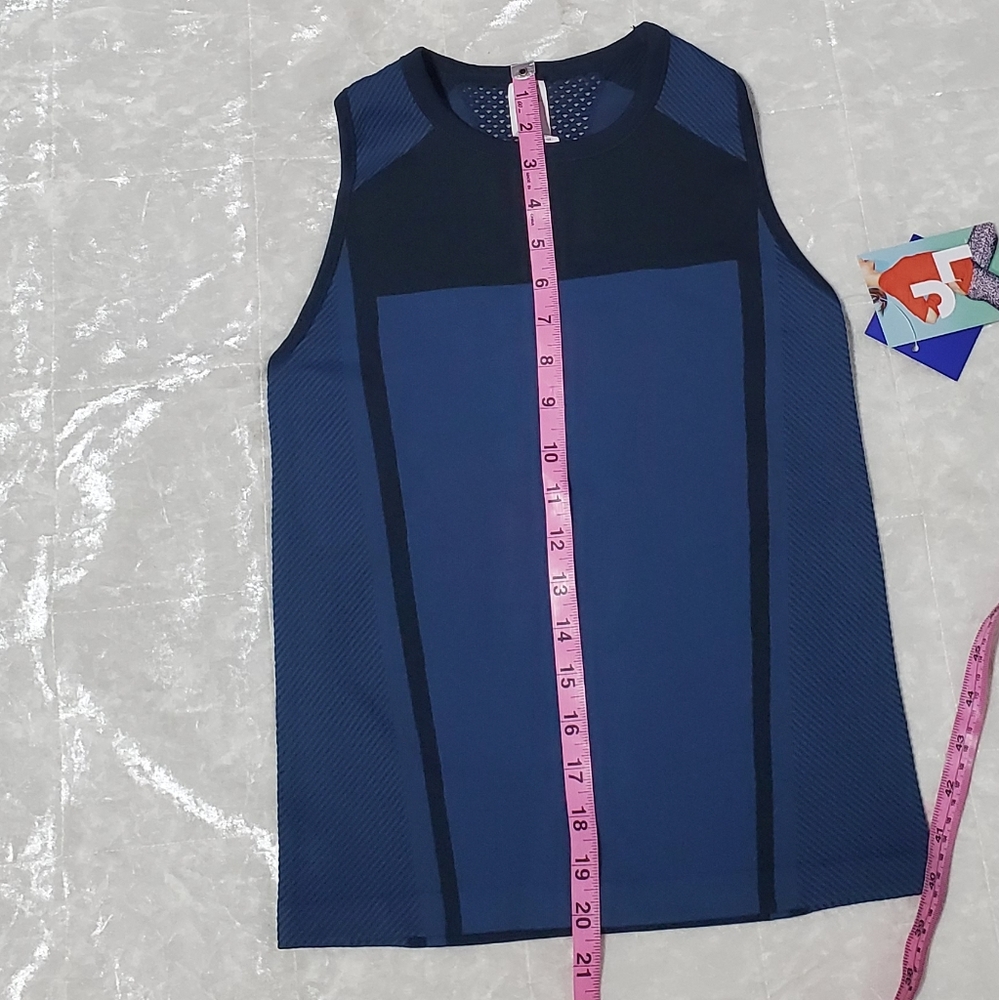Joy Lab Blue Razor Back Tank Top - Picture 4 of 7